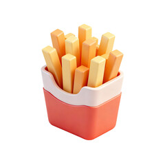 French fries 3d