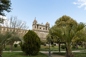 Architectural Sights of The Monastery of Saint Lucy (Monastero di Santa Lucia) in Adrano, Sicily, Italy.