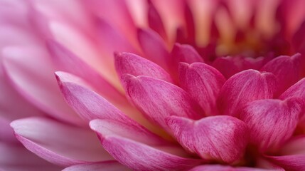 Fototapeta premium Soft pink petals of a water lily create a layered display revealing intricate details in natural light.