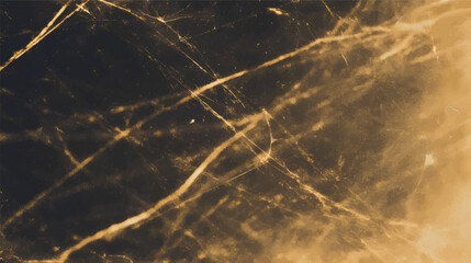 A textured film strip with a blend of blue and orange hues, featuring specks and scratches that create a vintage aesthetic