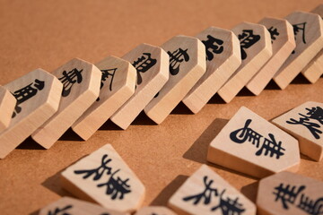 ドミノ倒し 将棋倒し
