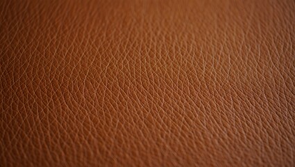 Fototapeta premium Detailed brown leather texture background close up shot surface