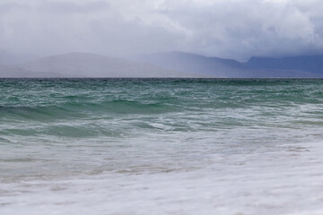 Taransay and the Harris Hills from Scarista Beach, Isle of Harris, Scotland