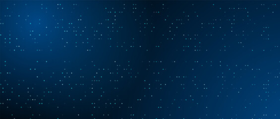 Abstract blue glowing pixel dot pattern background