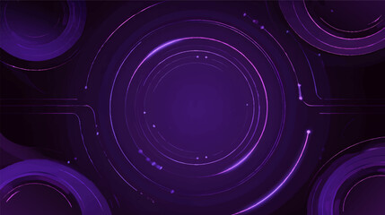 A modern abstract background featuring purple tones, circular shapes, and glowing lines, creating a futuristic and dynamic feel