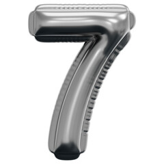 3D Inflated Chrome Seven Icon
