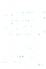 Abstract Digital Grid Pattern with Glowing Blue and Cyan Geometric Shapes on a Dark Background, Representing Technology and Data Flow