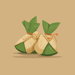 Indonesian food symbol ketupat icon