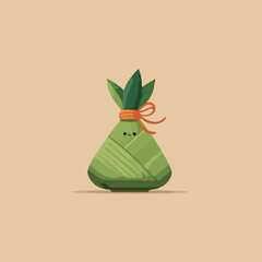 Green ketupat pattern decorative icon