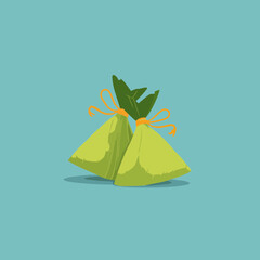 Green leaf diamond ketupat icon