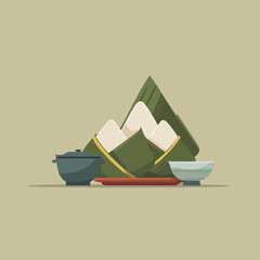 Festive leaf texture ketupat icon