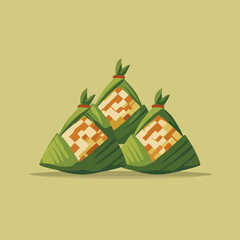 Eid traditional decoration ketupat