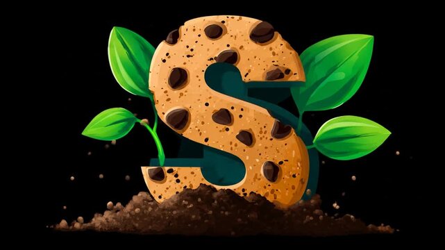 Cookie letter s growing - Powered by Adobe