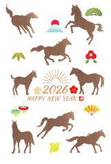 2026年年賀状テンプレート7