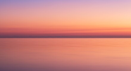 Calm Ocean Sunset Horizon 6v3arr stock