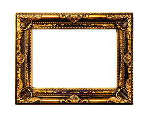 装飾的な金色の額縁のテクスチャー