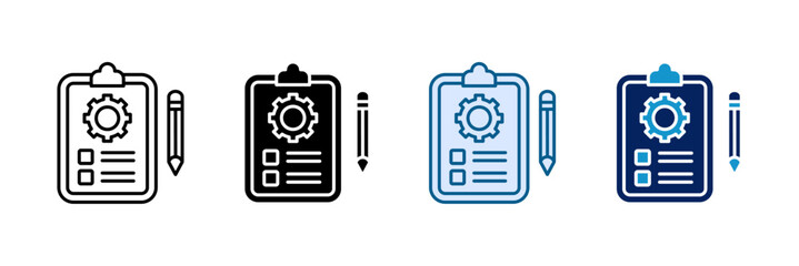 Task Board Icon Set Multiple Style Collection