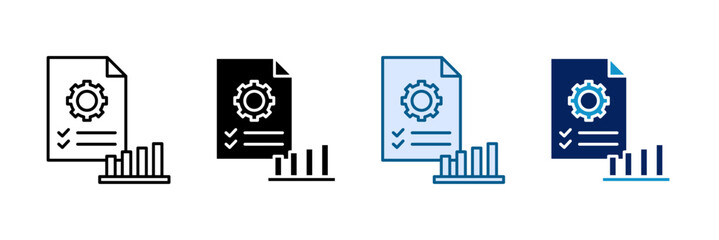 Task Progress Icon Set Multiple Style Collection