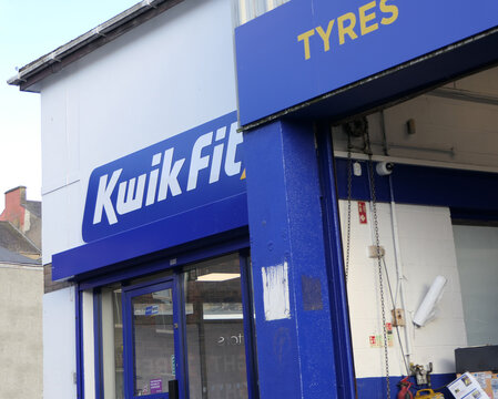 Kwik Fit Ballymena town centre in Antrim Northern Ireland 03-13-2024