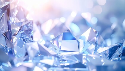 水晶 抽象背景 透明 輝き 浄化