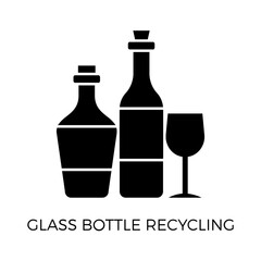 Sustainable Lifestyle Glass Bottle Recycling