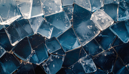 割れた氷のテクスチャ