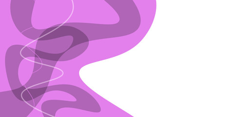 Abstract background with multiple overlapping wave curves in pink purple gradient
