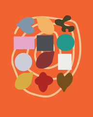 vector illustration of an abstract background