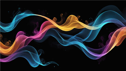 Abstract blue wave vector design for a business concept wallpaper or banner template with flowing lines and a modern art pattern