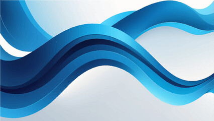 Abstract blue wave vector design for a business concept wallpaper or banner template with flowing lines and a modern art pattern