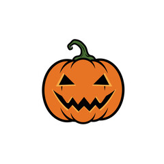Spooky halloween jack o lantern pumpkin cute festive autumn holiday decoration art