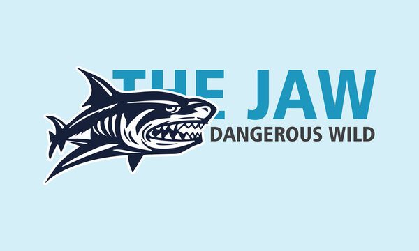 GREAT JAW, DENGEROUS WID FISH LOGO, silhouette of best best image shark pose vector illustrations