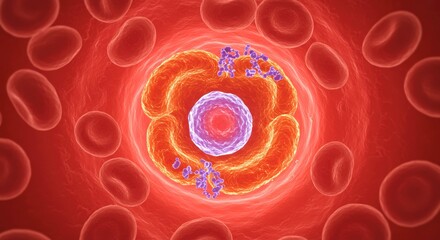 x-default Immune cell attacks LDL cholesterol molecule