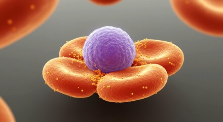 x-default Immune Response: Lymphocyte Attacking Blood Cells