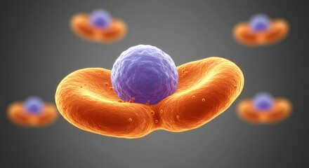 x-default Immune Cell with Red Blood Cells