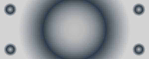 Metallic Dark Grey Gradient Circle Background with Soft Glow for Website Banner and Presentation Design