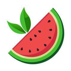 Watermelon Leaf Silhouette