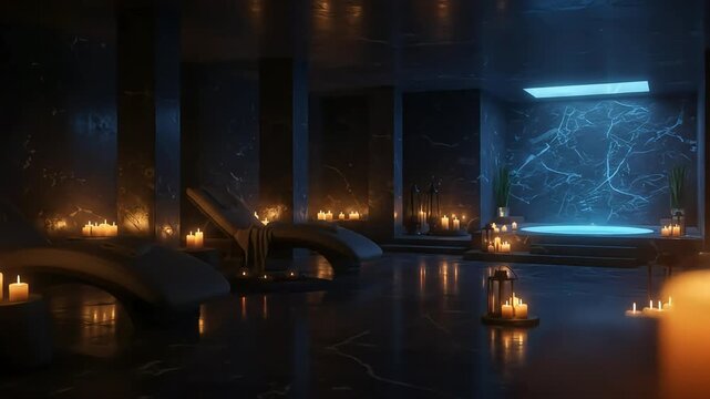 Luxury spa interior design example