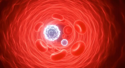 x-default Blood Cells in Bloodstream