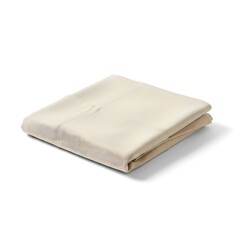 Folded realistic apron with soft shadows and detailed fabric texture.