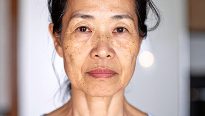 シニア女性・お肌の悩み
