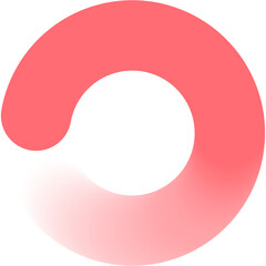 Red Circular Motion Ring – Animated Loading Progress Icon for App Interface and Infographic Visualization