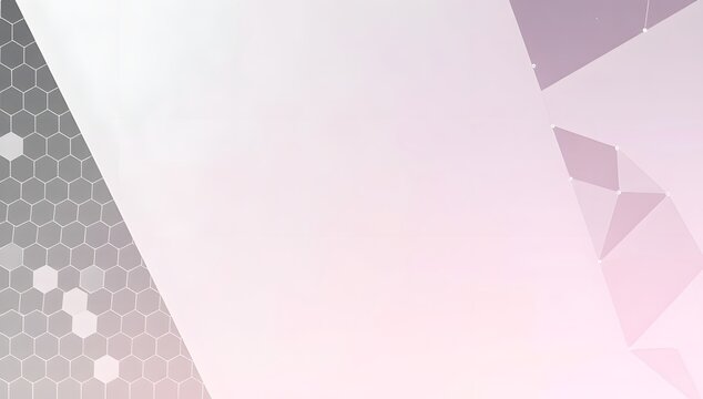 Abstract Geometric Background Design for Modern Presentations with Hexagon and Triangular Elements