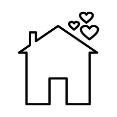 Lovely house icon