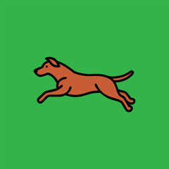 vector illustration of a cartoon dog  AI generated