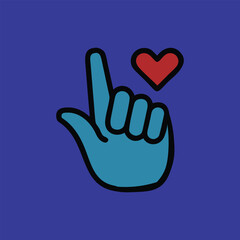 heart symbol in hand  AI generated