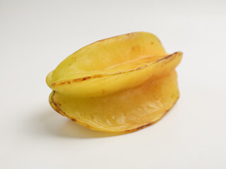 Star fruit on white background