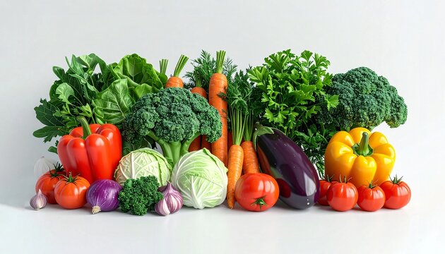 Vibrant display of fresh vegetables for a healthy lifestyle campaign or organic food business promotion - Powered by Adobe