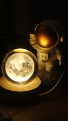 figurine of an astronaut in a white costume