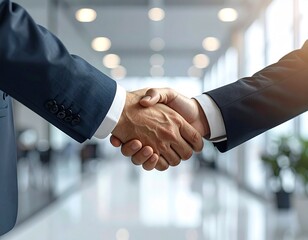 Business Handshake Deal Agreement Partnership Success Corporate Meeting Corporate Handshake